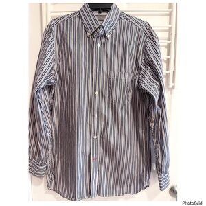 Daniel Cremieux Signature Collection Striped shirt Long Sleeve Medium Men Button